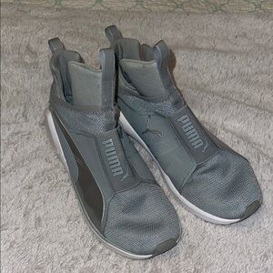 PUMA  Gray Slip-On Sneakers